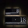 Numero civico a energia solare