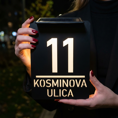 Solárne číslo domu Lia