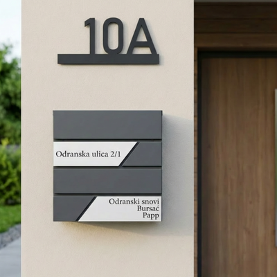 Sada NABÍRACÍ PLOCHA + ČÍSLO DOMU