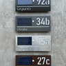 Numero civico a energia solare
