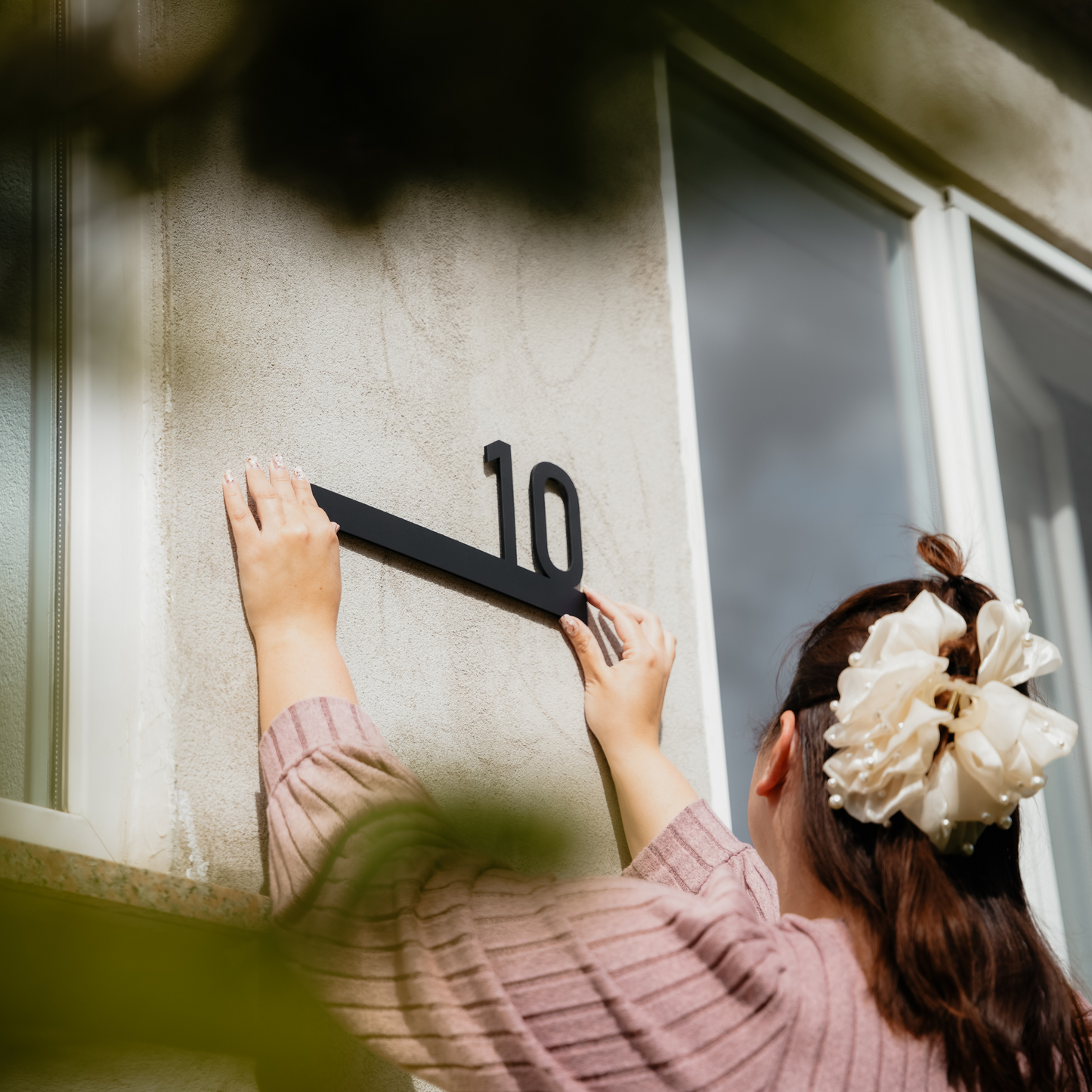 Speciální nabídka číslo domu prodloužená čára s číslem