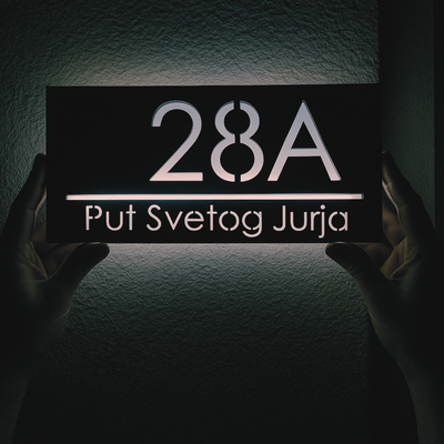 LED hišna številka 1 12v